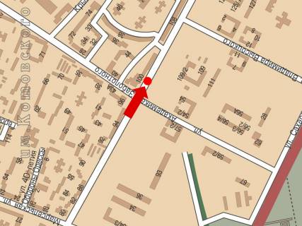 Призматрон, Призма A у Одесі, 3x6  Палія вул. (кол. Дніпропетровська дорога), 100 / Заболотного вул., роздільник, біля супермаркетів "Ельдорадо", "Сільпо", з центру, права - 368724 схема