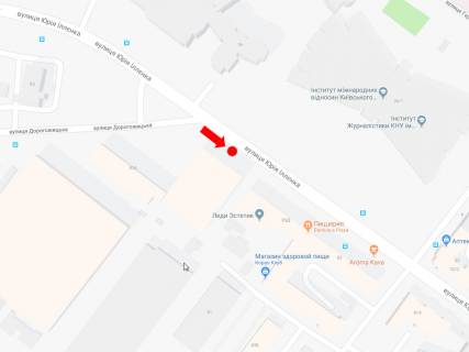 Видеоборд A у Києві, 2.3x3.14  Іллєнка вул. (колиш. Мельникова вул.), 83а, навпроти КІМВ, в бік ст. м. "Лук'янівська", центру, (ролик 10 сек, 1 вихід/1,5 хвилини) - 301039 схема