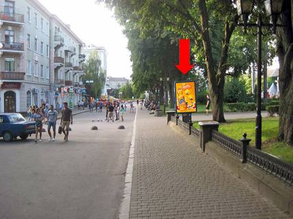 Ситилайт  в Тернополе, 1.8x1.2  Шевченка бул., біля кафе "Пиріжкова" фото 1