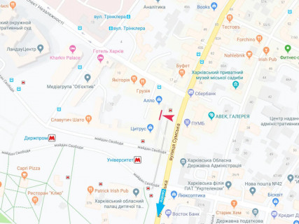 Брандмауэр A в Харькове, 10.4x36.0  Сумська вул., 39 схема