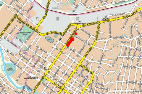 Сiтiлайт A у Кропивницький (Кіровоград), 1.8x1.2  В. Перспективна вул. (кол. Маркса вул.), 3/5, біля магазину "Метиз" схема