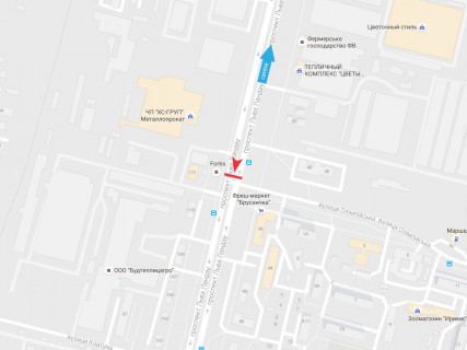 Призма B в Харькове, 3x6  просп. Льва Ландау (50-річчя СРСР). - Олімпійська вул., з центру - 666262 схема