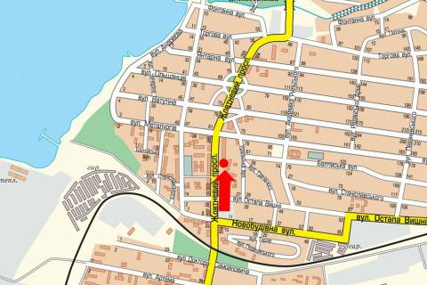 Білборд, Бігборд (Борд)   у Миколаєві, 3x6  Богоявленський пр. (кол. Жовтневий пр.), 318, в центр схема