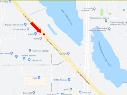 Призматрон, Призма A у Києві, 3x6  Богатирська вул., 3 д, роздільник, в бік пр. Бандери, супермаркетів "Фоззі", "Ашан" - 184900 схема