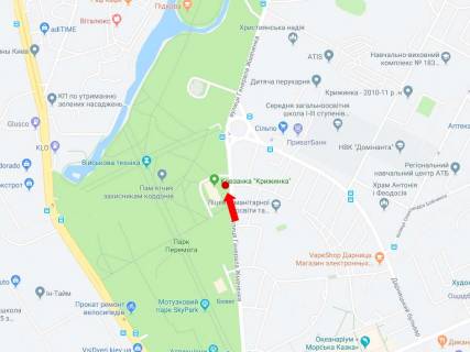 Білборд, Бігборд (Борд)  B у Києві, 3x6  Жмаченка вул., 7, в сторону Дарницький бул. схема