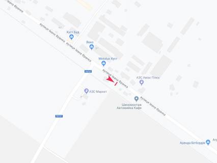 Билборд  в Хусте, 3x6  виїзд з міста 1 км схема