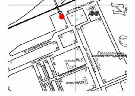 Білборд, Бігборд (Борд)  A у Херсоні Привокзальна пл., зупинка схема