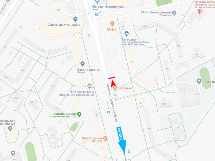 Призма A в Харькове, 3x6  Свободи пр., 46, з центру - 667442 схема