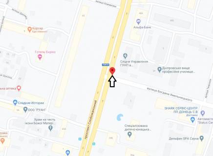 Скролер, Скрол A у Дніпро (Дніпропетровськ), 3.14х2.32  просп. Слобожанський, 40 - вул. Б. Хмельницького, на світлофорі - 181539 схема