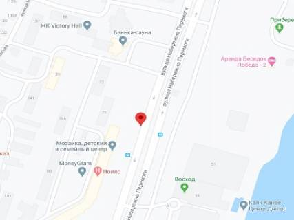 Бэклайт B в Днепр (Днепропетровск) Набережна Перемоги пр., 78 схема