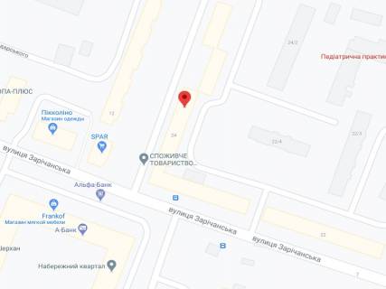 Видеоборд A в Хмельницком Зарічанська вул., 24, аптека "Волиньфарм", прайс за ролик 10 сек 1 вихід/5 хвилин, на двосторонньому екрані, від 144 виходів на день. Розрахунок для інших параметрів трансляції уточнюйте у менеджера. - 301585 схема