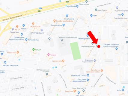 Билборд B в Киеве, 3x6  Гмирі вул. 5, в сторону вул. Чавдар схема