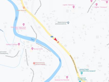 Білборд, Бігборд (Борд)  B у Ворохті, 3x6  смт Ворохта, Данила Галицького вул. схема