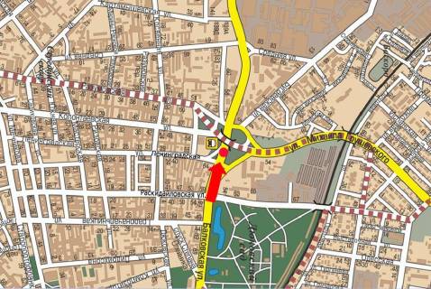 Призматрон, Призма  у Одесі, 3x6  Балківська вул. 54 / Грушевського вул., роздільник, до мосту, АЗС "Катрал", в бік Грушевського вул., ліва - 447664 схема