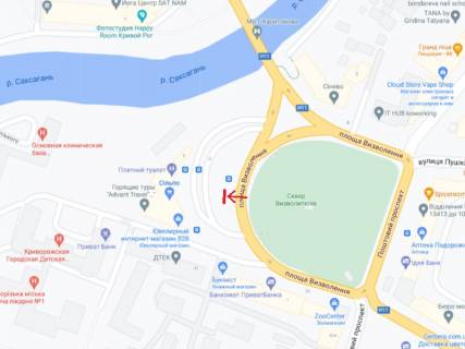 Білборд, Бігборд (Борд)  A у Кривому Розі, 3x6  Визволення пл., 2а схема