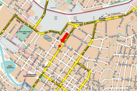 Сiтiлайт  у Кропивницький (Кіровоград), 1.8x1.2  В. Перспективна вул. (кол. Маркса вул.), 20, біля магазину "Малишандія" схема