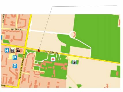 Билборд A в Ровно Київська вул., 69 схема