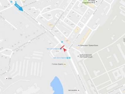 Призма B в Харькове, 3x6  Клочківська вул., 261а, з центру - 667366 схема