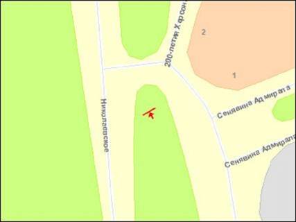 Білборд, Бігборд (Борд)  A у Херсоні 200-річчя Херсона пр. - Сенявіна вул., лівий схема