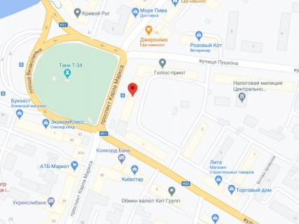 Видеоборд A у Кривому Розі Маркса пр., 48, аптека "Мед Сервіс", №Дн040, прайс за ролик 10 сек 1 вихід/5 хвилин, з 8:00-22:00. Розрахунок для інших параметрів трансляції уточнюйте у менеджера. - 301404 схема