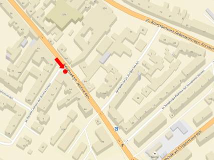 Нестандарт  в Львове, 2x3.7  Зелена вул., 54 / Сліпого вул., з центру схема