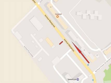 Билборд B в Ровно Макарова вул., 39 схема