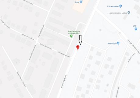 Билборд B в Хмельницком, 3х6  вул.Рибалко-пров.Залізняка (фуршет) схема