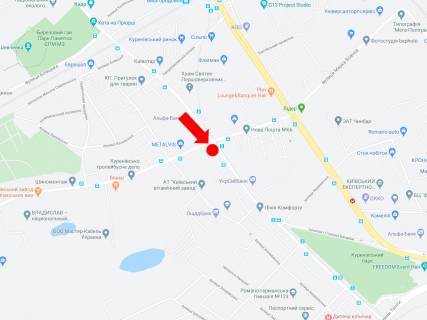 Призматрон, Призма A у Києві, 3x6  Кирилівська вул. (Фрунзе), 125 - вул. Сирецька, на світлофорі, в центр - 245502 схема