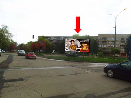 Билборд  в Ужгороде, 3x6  Заньковецької вул. / Грушевського вул., з боку Легоцького вул. фото 1