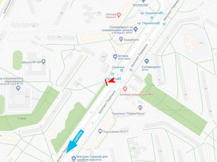 Призматрон, Призма A у Харкові, 3x6  Перемоги пр., 71, в центр - 667531 схема