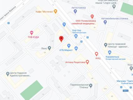 Видеоборд A в Каменское (Днепродзержинск) Перемоги пр., 59-А, аптека "Мед Сервіс", №Дп113, прайс за ролик 10 сек 1 вихід/5 хвилин, з 8:00-22:00. Розрахунок для інших параметрів трансляції уточнюйте у менеджера. - 301312 схема