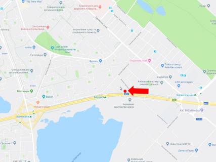 Призматрон, Призма  у Києві, 3x6  Бажана пр. - вул. Чернігівська, ст.м. "Вирлиця", навпроти АЗС "Glusco", в сторону центру - 446103 схема