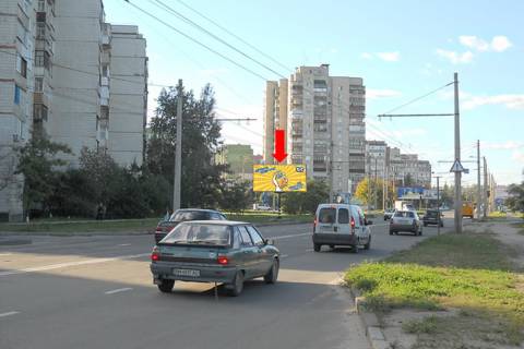 Билборд B в Сумах, 3x6  Героїв Крут вул. (кол. Черепіна вул.) / Лушпи пр., в бік ТЦ "Берізка" фото 1
