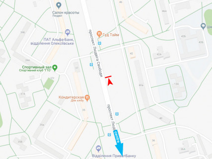 Призма A в Харькове, 3x6  Свободи пр., 40б, з центру - 667434 схема