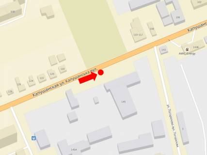 Билборд A в Ужгороде, 3x6  Капушанська вул., 145, в центр схема