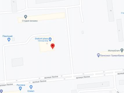 Билборд A в Першотравенске Шахтарської Слави вул., 22, аптека "Мед Сервіс", №Дп058, прайс за ролик 10 сек 1 вихід/5 хвилин, з 8:00-22:00. Розрахунок для інших параметрів трансляції уточнюйте у менеджера. схема