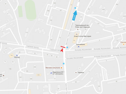 Билборд B в Харькове, 3x6  Григоренка пр., 12, в центр схема