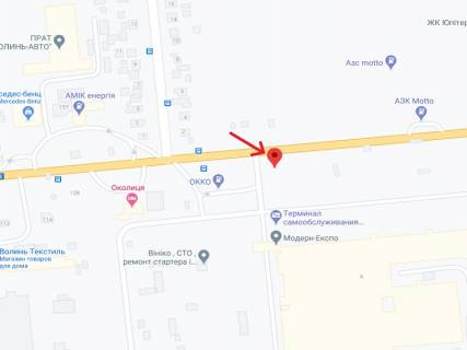 Билборд A в Луцке Рівненська вул., 4 - Устилузька вул. схема