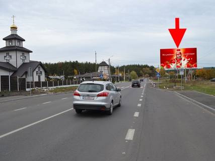 Билборд A в Русских Тишках, 3x6  с. Російські Тишки, котеджне с. Удачіно, у бік с. Липці фото 1