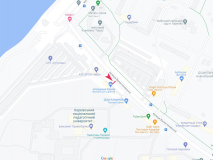 Білборд, Бігборд (Борд)  A у Харкові, 3x6  Валентинівська вул., 2а схема