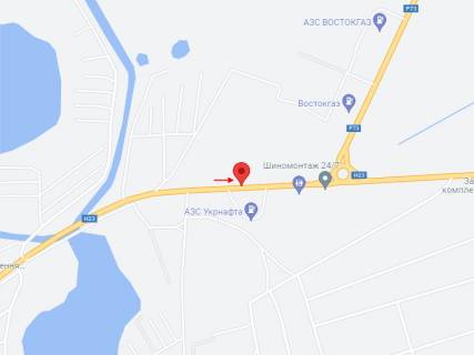 Билборд B в Никополе, 6х3  Автошлях Кривий Ріг - Запоріжжя (Н-23), розвилка Нікополь-Марганець-Дніпро-Запоріжжя, навпроти АЗС УКРНАФТА, рух у бік розвилки з м. Нікополь схема