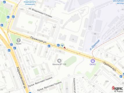 Билборд A в Киеве, 6x3  Празька вул., 12, (МакДональдз, ТОЦ "Дарниця", "Novus"), в напрямку Дарницька площа схема