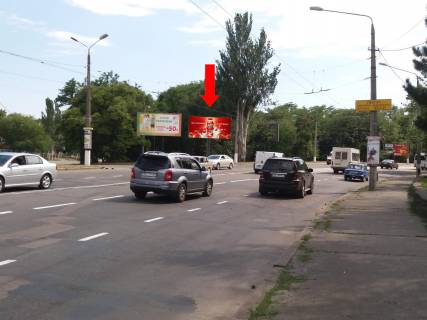 Билборд B в Николаеве, 3x6  Героїв Сталінграду пр., парк Перемоги, біля АЗС "Amic", супермаркетів "Амстор", "Praktiker", в центр фото 1