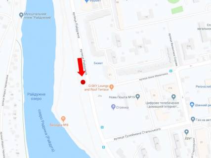 Билборд A в Киеве, 3x6  Райдужна вул., 21 - вул. Микитенко, до бул. Перова схема