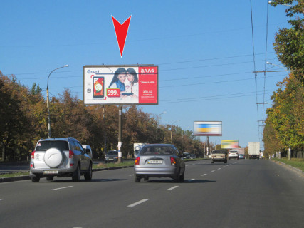 Билборд A в Харькове, 3x6  просп. Льва Ландау (50-річчя СРСР), 94 - Ферганська вул., в центр фото 1