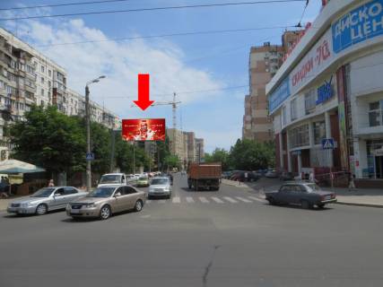 Билборд B в Одессе, 3x6  Вільямса вул. / Корольова вул., біля супермаркету "Таврия В", в бік Люстдорфської дороги фото 1