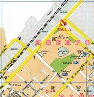 Білборд, Бігборд (Борд)  A у Херсоні Бериславське шосе - Залаегерсег вул., лівий схема