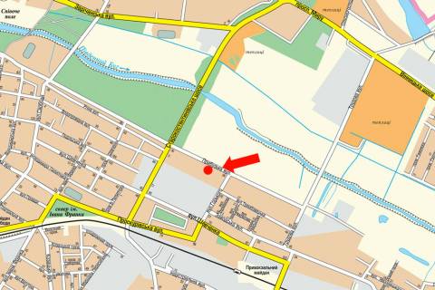 Билборд B в Хмельницком, 3x6  Прибузька вул., 34 схема