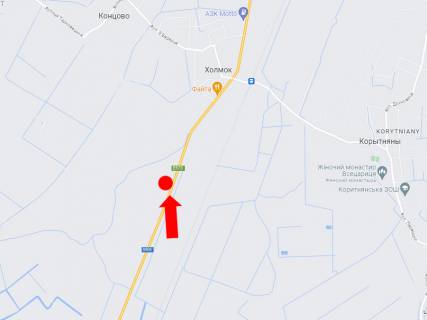 Билборд  в Ужгороде, 3x6  Траса Київ - Чоп, Населений пункт Холмок, в сторону Ужгорода схема