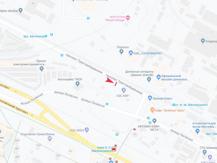 Билборд A в Харькове, 3x6  Тракторобудівників пр., 1/1, в центр схема